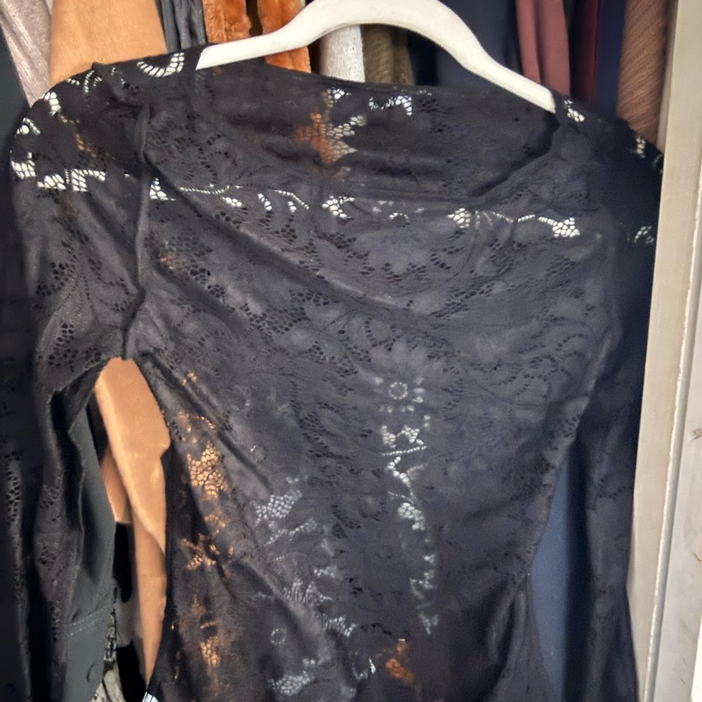 Princess Polly Black Lace Blouse